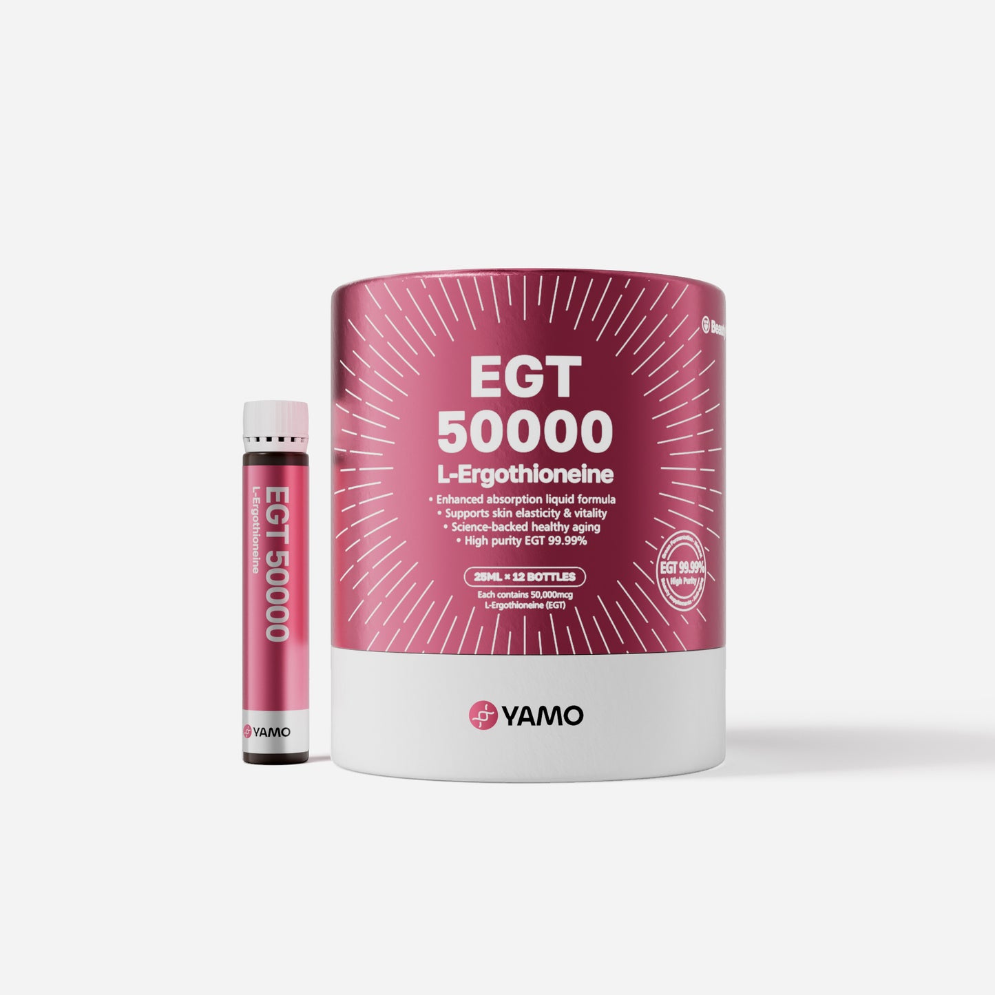 YAMO EGT50000 L-Ergothioneine / 12 Bottles
